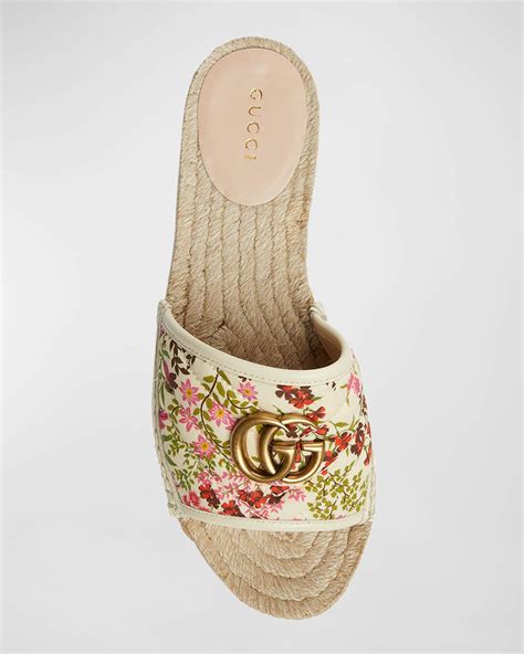 gucci pilar gg espadrilles|Gucci espadrilles wedges pink.